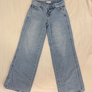 PacSun Light Blue Low Rise Baggy Jeans